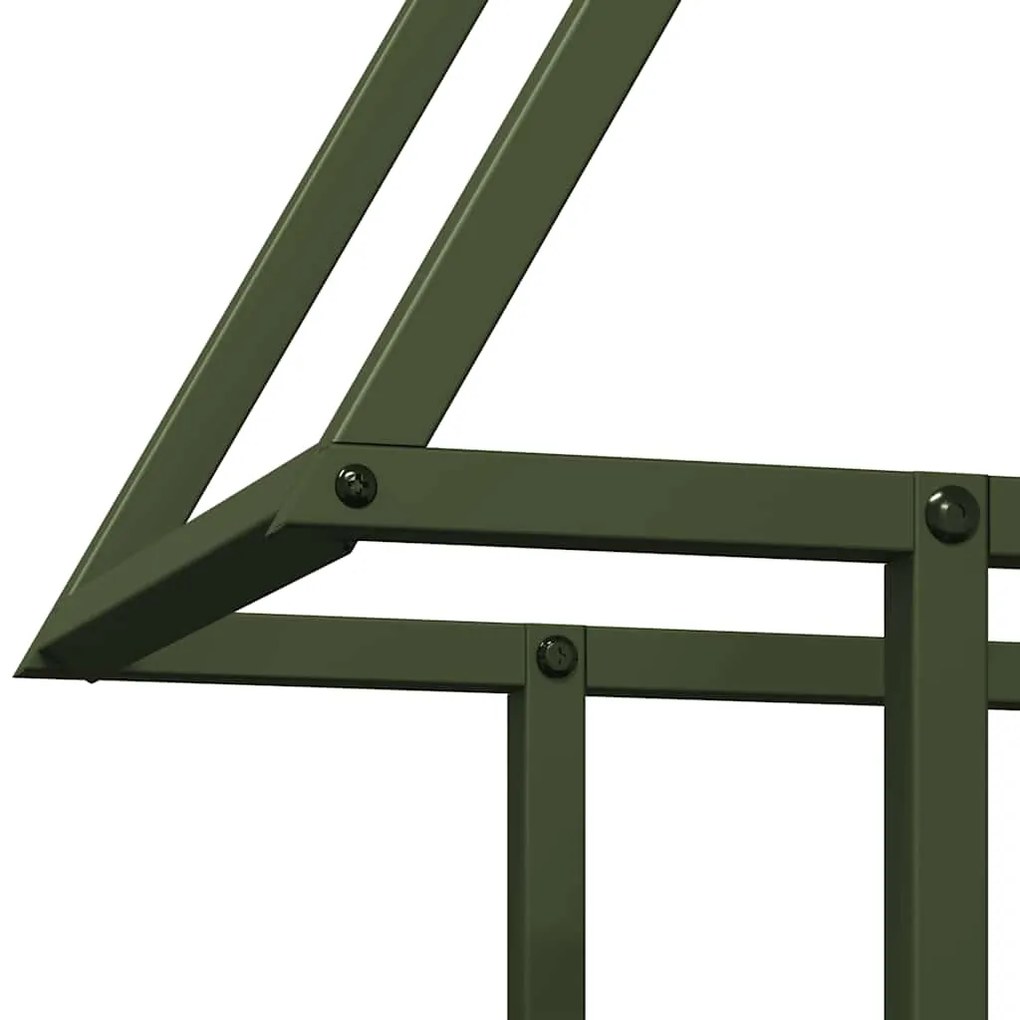 Suporte para lenha aço laminado a frio verde azeitona