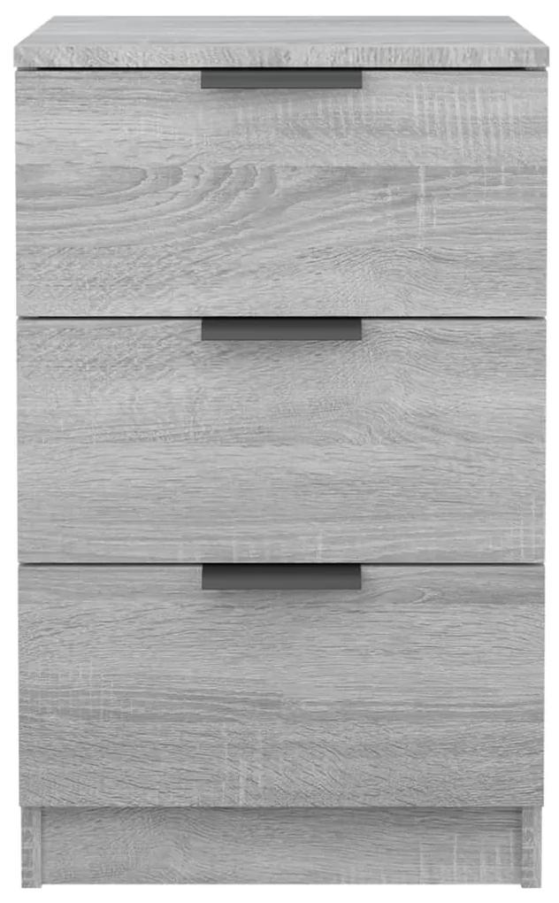 Mesa de cabeceira 40x35x47 cm sonoma cinzento