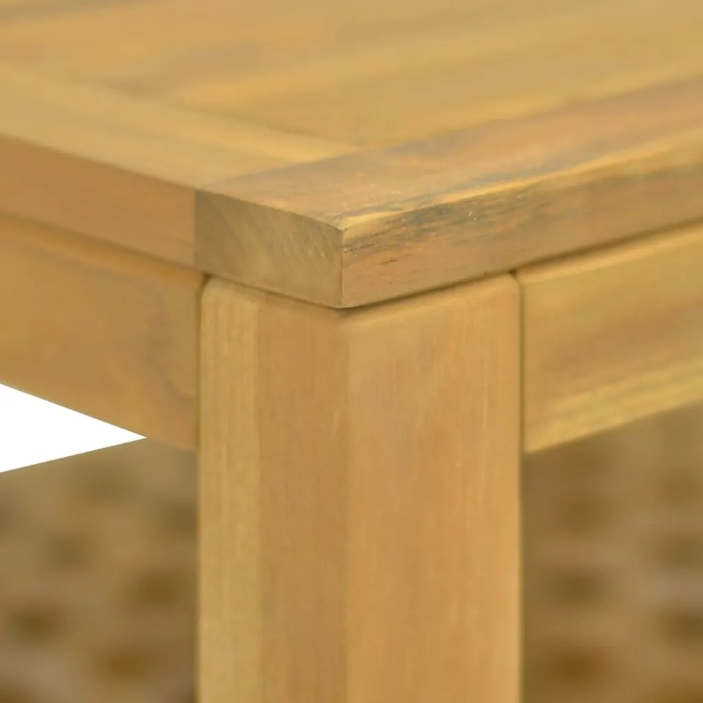 Mesa de centro 60x60x40 cm madeira de teca maciça