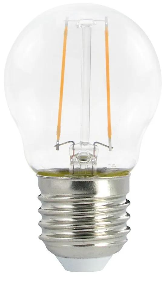 LED Globetta G45 Decorative Clear 2W E27 Dimmable 2700K Bulb