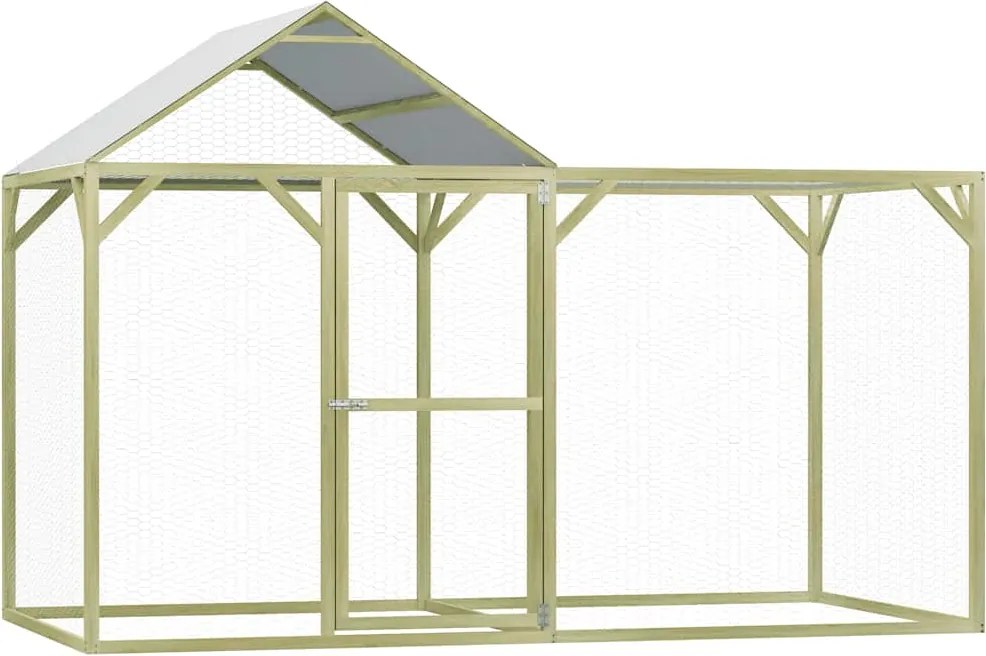 vidaXL Galinheiro 3x1,5x2 m madeira de pinho impregnada