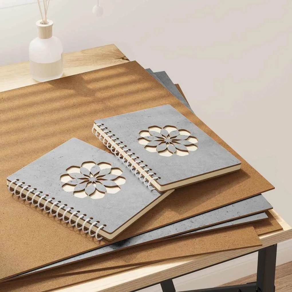 vidaXL Painéis de Decoração 50 pcs Cinzento 40 x 60 x 0,27 cm