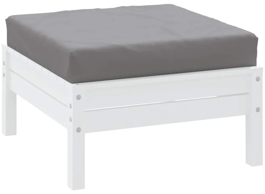 Almofadão p/ móveis de paletes 60x60x9,5 cm tecido oxford cinza
