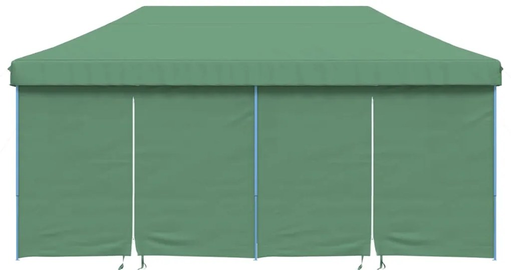 Tenda p/ festas pop-up dobrável com 4 paredes laterais verde