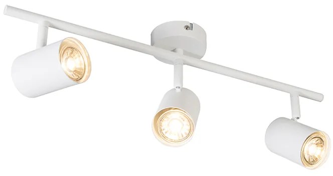 Foco de Teto Moderno Branco Ajustável 3 Luzes - Jeana
