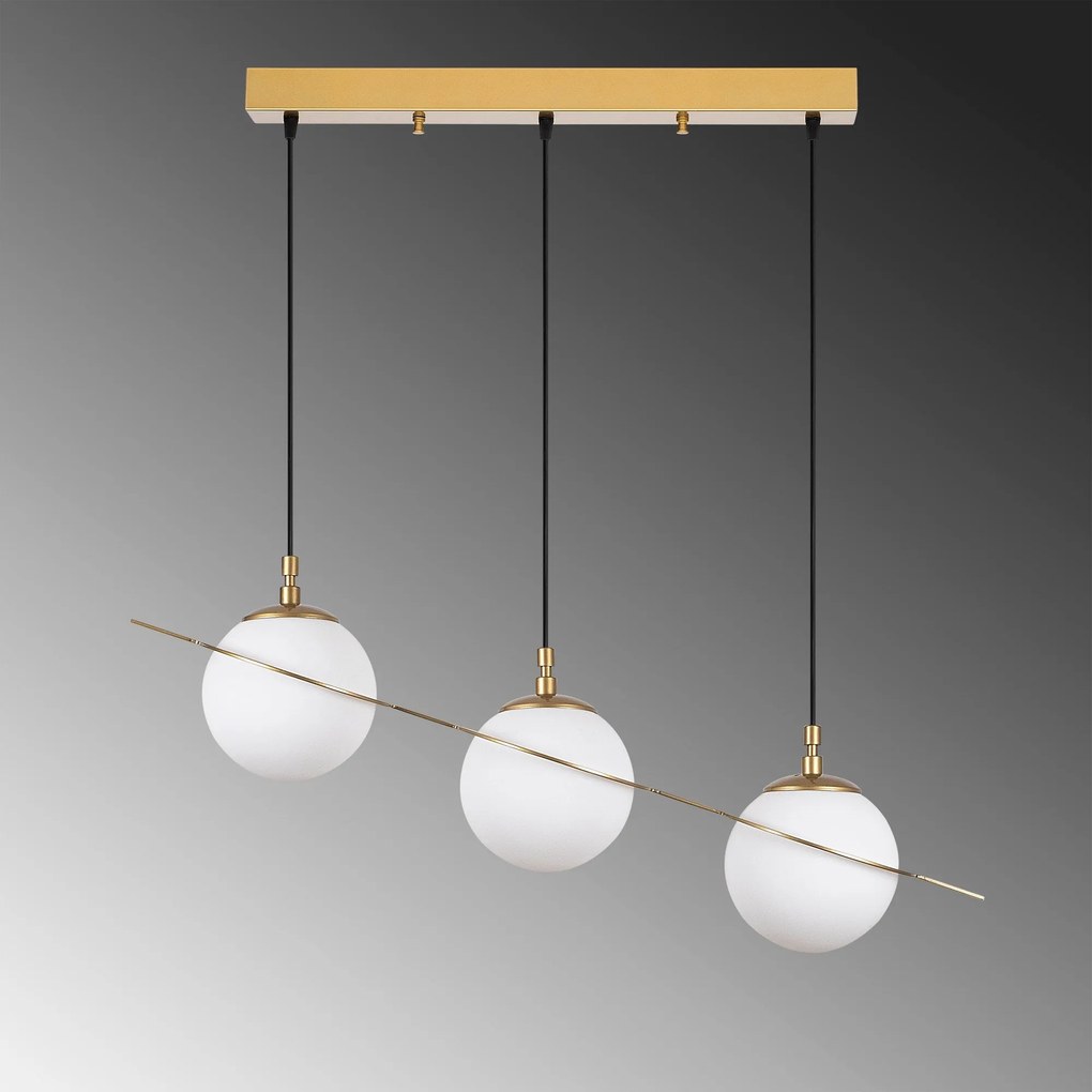 Chandelier Hug – Dourado – 76x167x17 cm