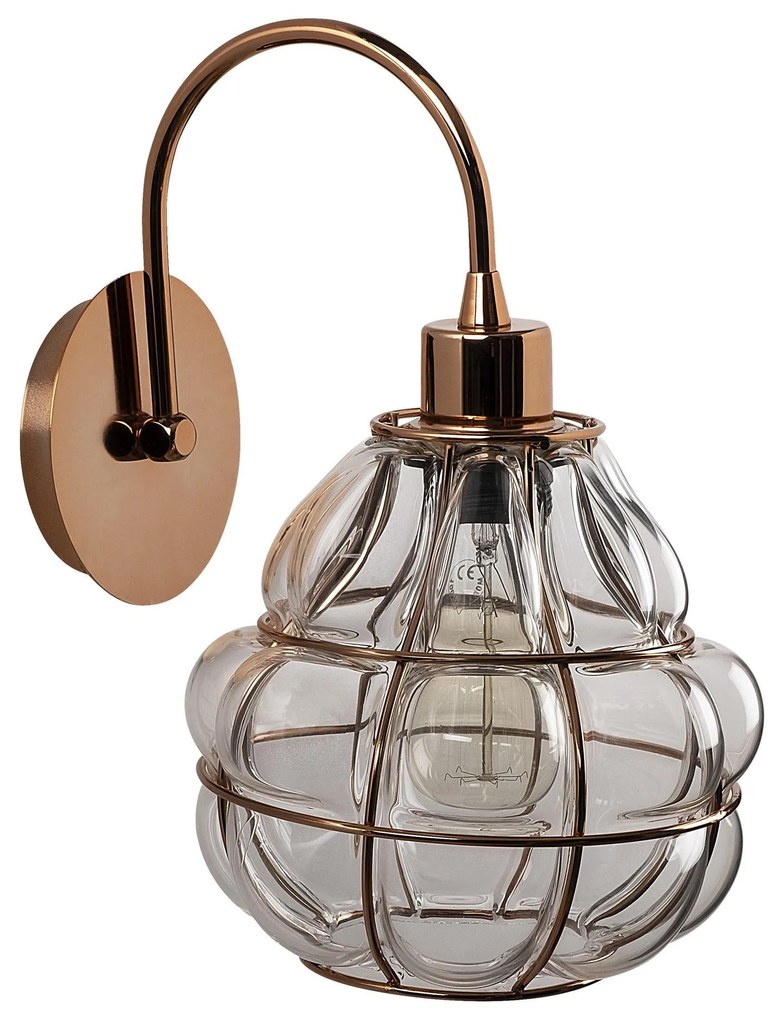 Candeeiro de Parede Safderun - Cobre - 23 x 27 x 30 cm
