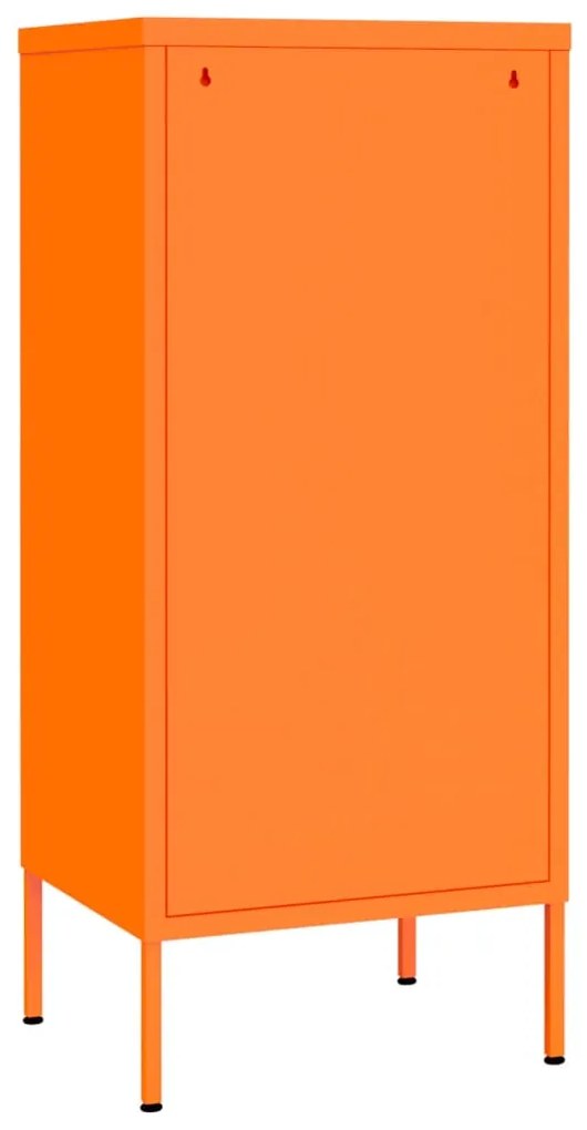 Armário de arrumação aço 42,5x35x101,5 cm laranja