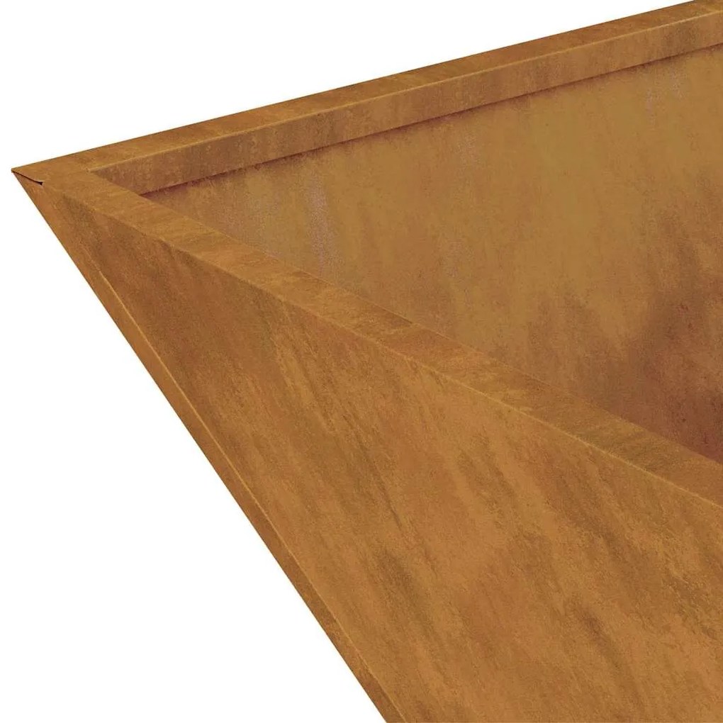 Jardineira em Forma de Bowl 35x35x15 cm de Aço Envelhecido da