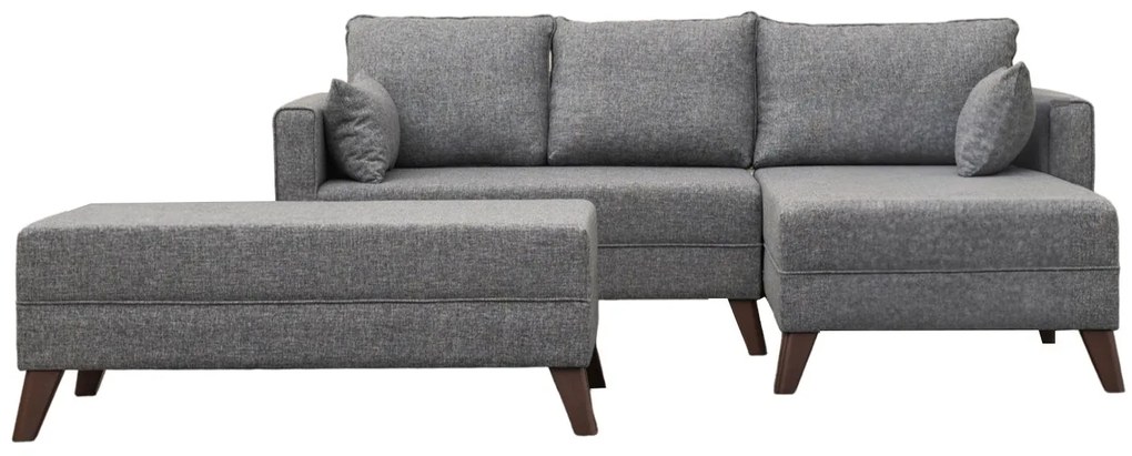 Sofá-Cama de Canto Bella – Cinzento – 205 x 85 x 140 cm