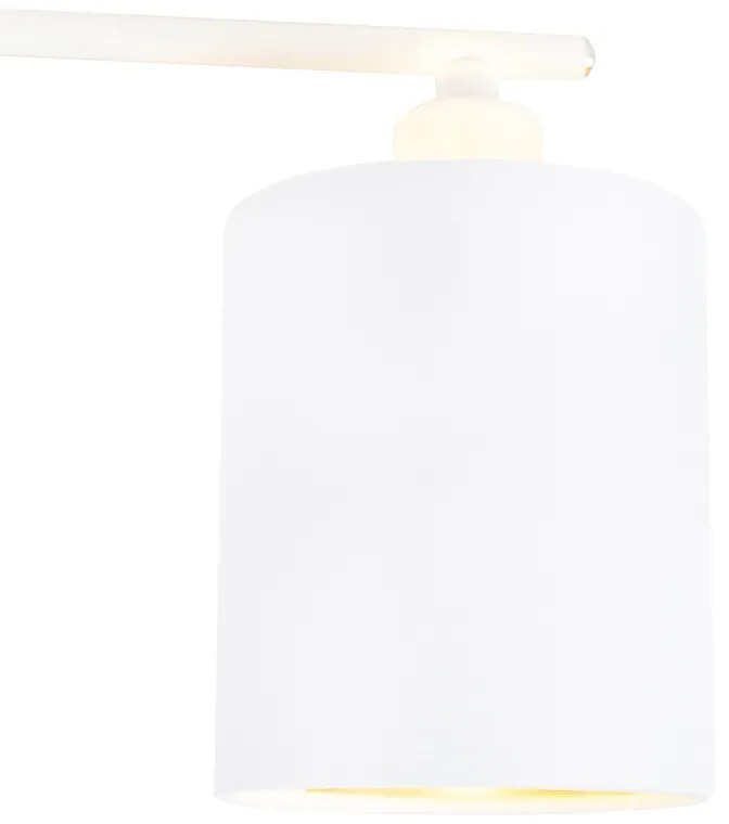 Candeeiro de teto moderno branco 6 luzes - Lofty Moderno