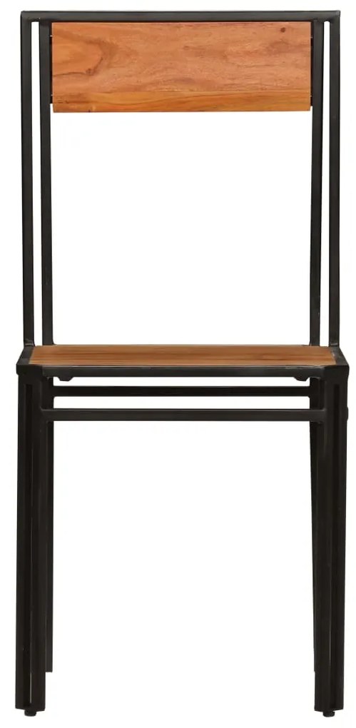 Cadeiras de jantar 2 pcs madeira de acácia maciça