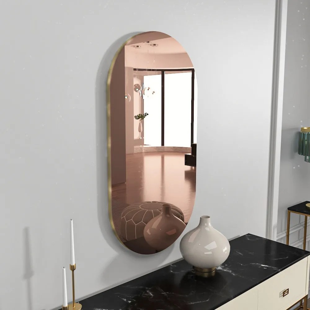 Espelho Riors – Bronze Dourado – 45x85 cm
