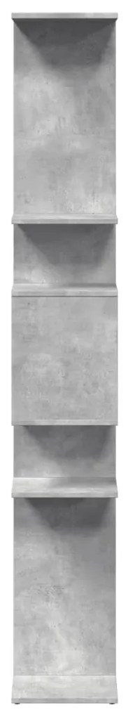 Estante 92x29x188 cm derivados de madeira cinzento cimento