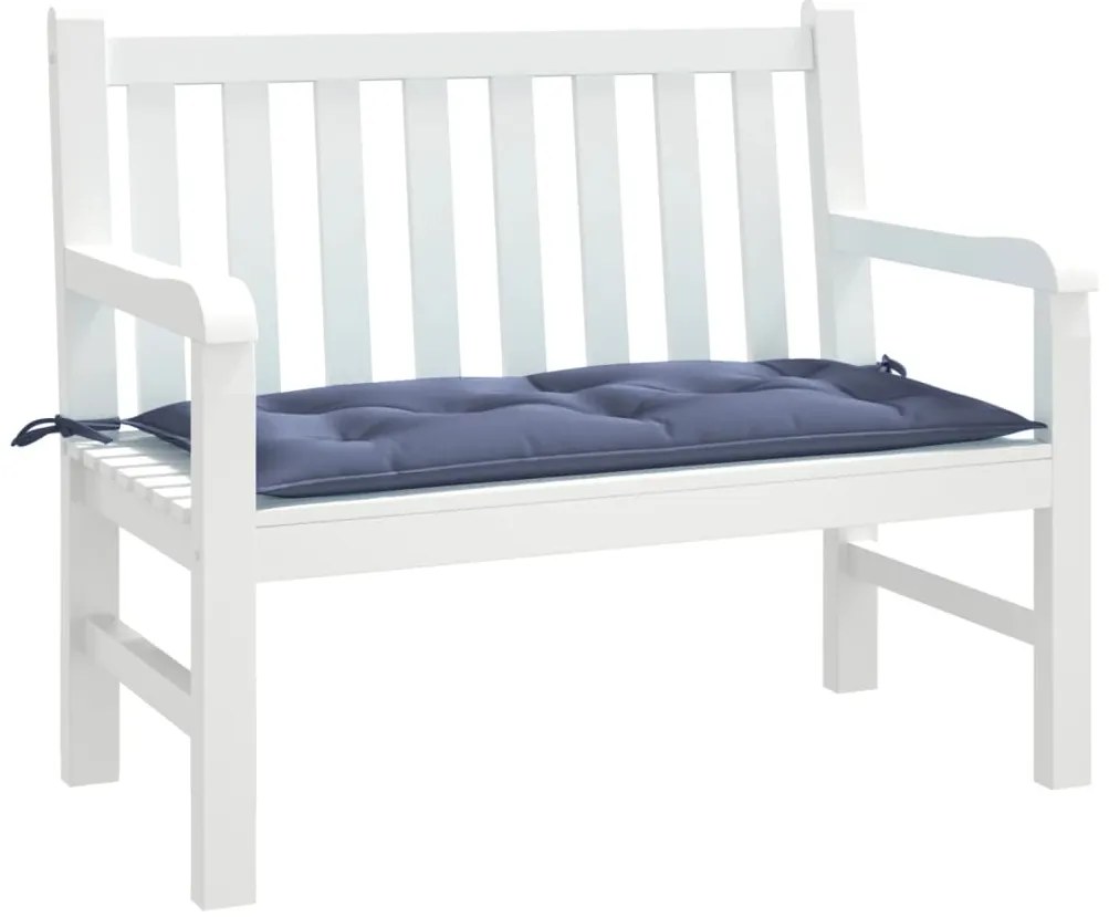 Almofadão p/ banco jardim 110x50x7cm tecido oxford azul-marinho