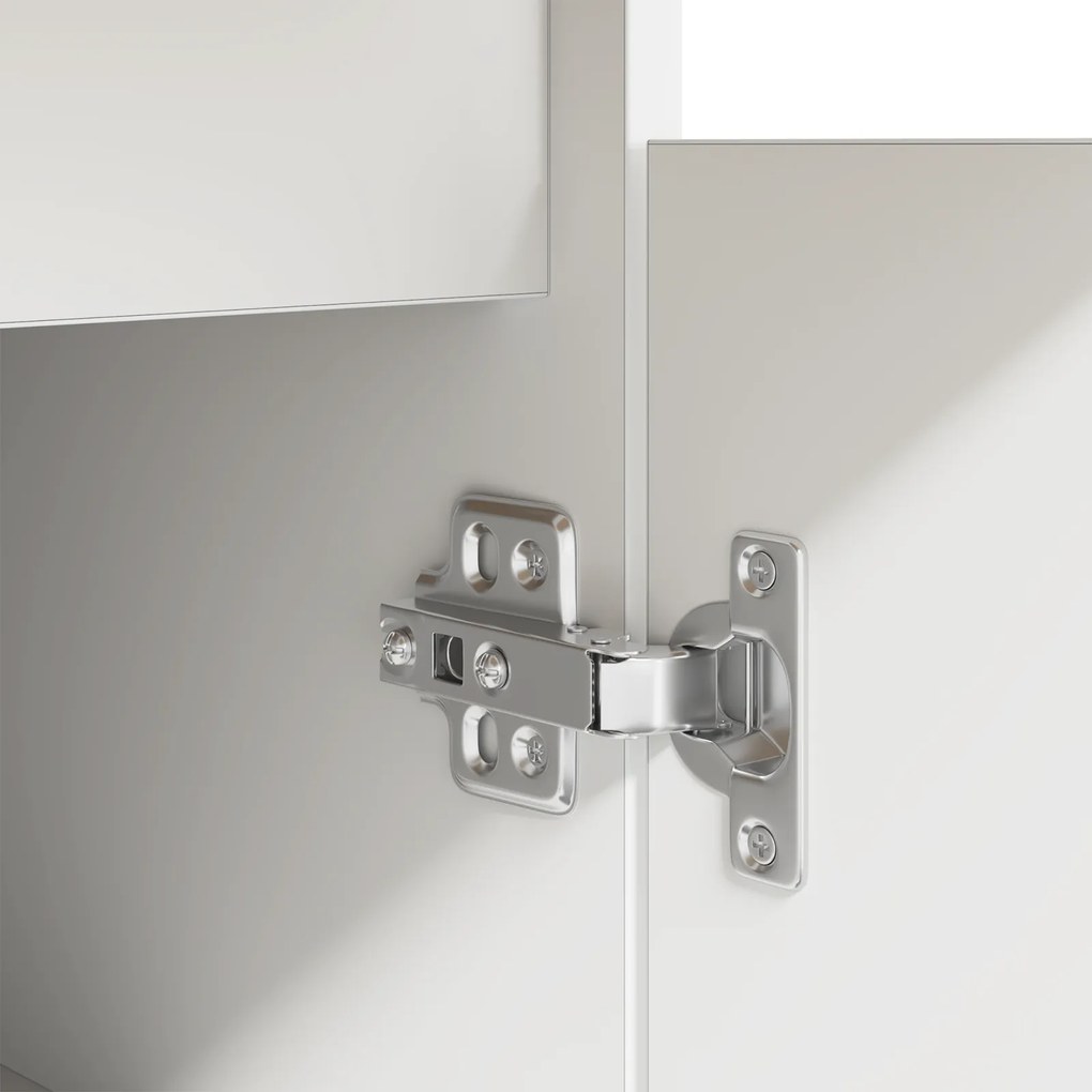 Mesa vidaXL Branca 140x49x76 cm Madeira engenheirada