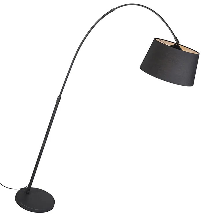 LED Candeeiro de arco inteligente moderno preto incl. Wifi A60 - Arc Basic Moderno