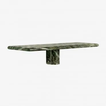 Pack De 2 Prateleiras De Parede Em Mármore Uganda Mármore Verde Forest & ↔︎ 35 Cm - Sklum