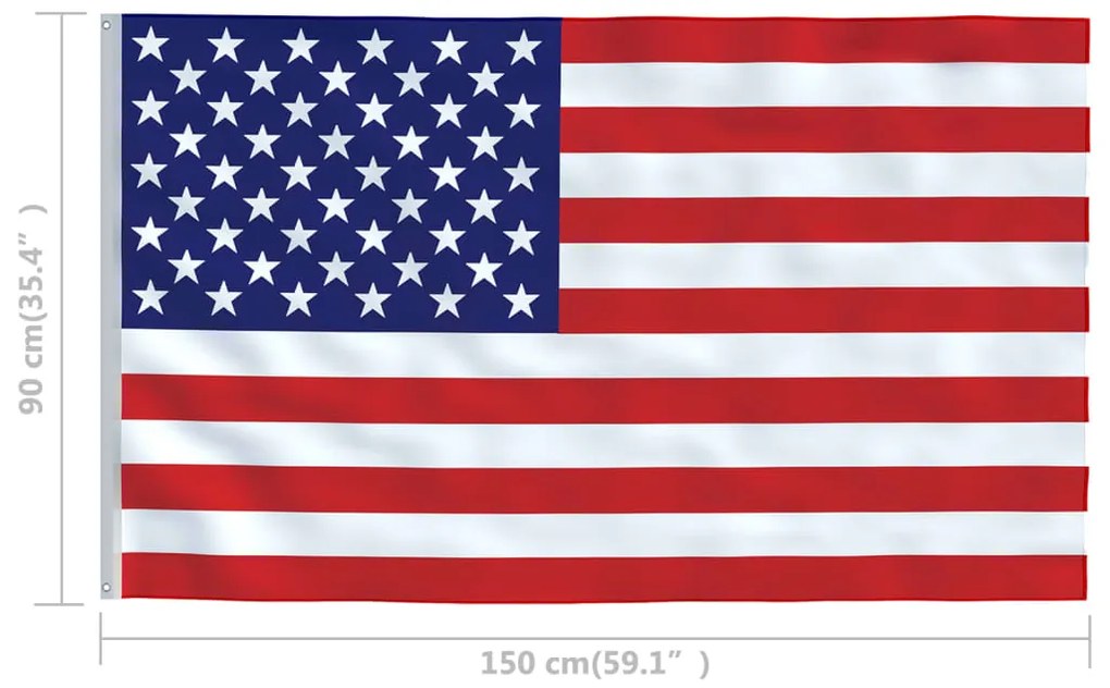 Bandeira dos EUA 90x150 cm
