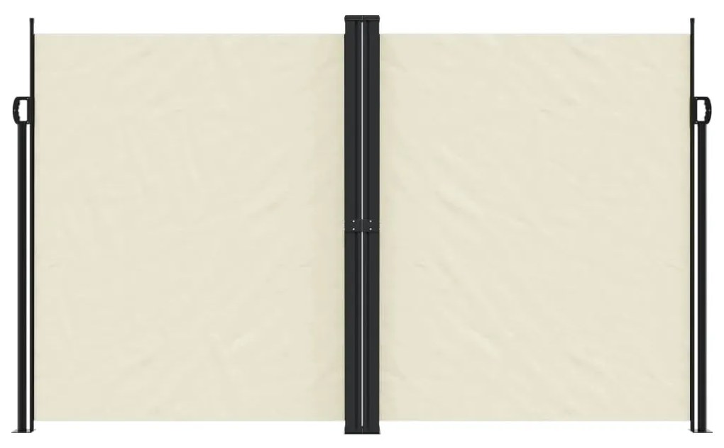 Toldo lateral retrátil 200x1000 cm cor creme