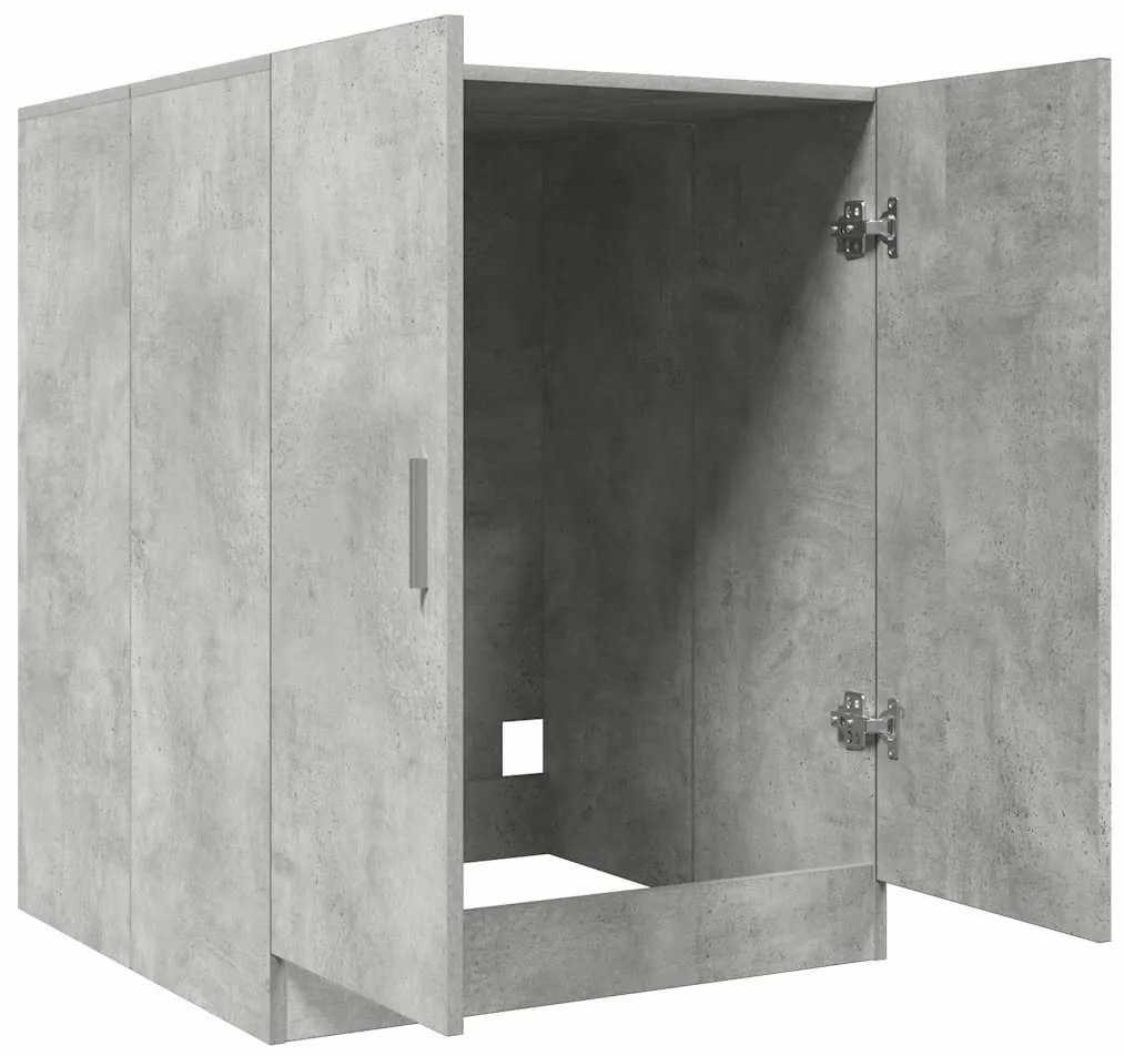 Armário máquina lavar roupa 71x71,5x91,5 cm cinzento-cimento