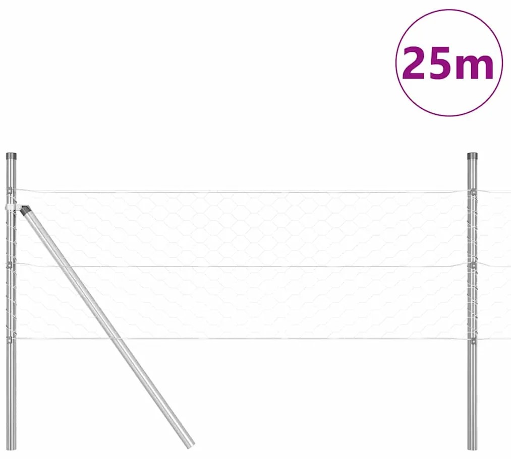 Conjunto de Cercas Conjunto de 2 Aço Galvanizado