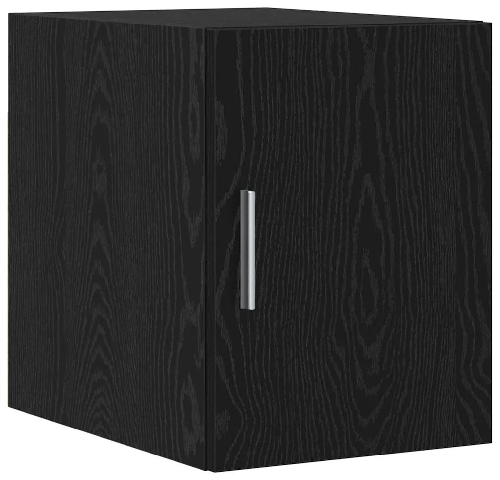 Armário de Armazenamento Slim vidaXL Carvalho Preto 30x42.5x225 cm Mad