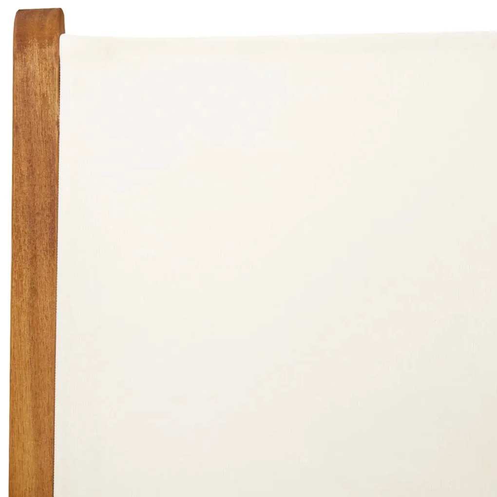 7 pcs conjunto jantar jardim tecido/madeira maciça branco nata