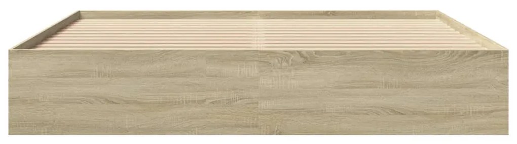 Estrutura cama s/ colchão 180x200cm carvalho sonoma