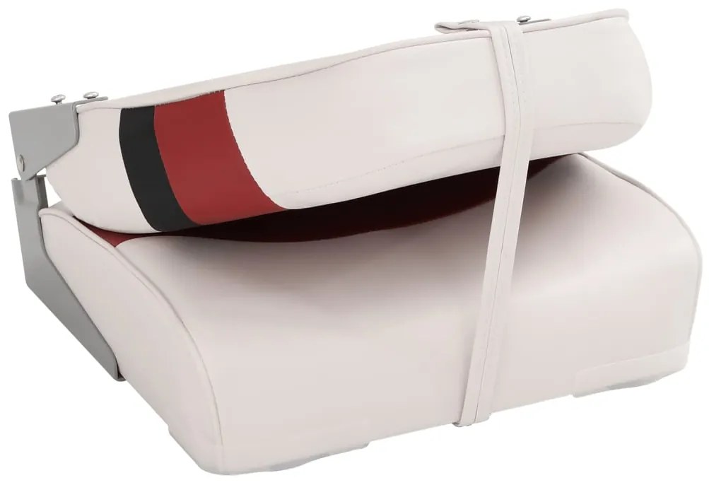 Assento de barco com encosto alto dobrável 44x38x55 cm