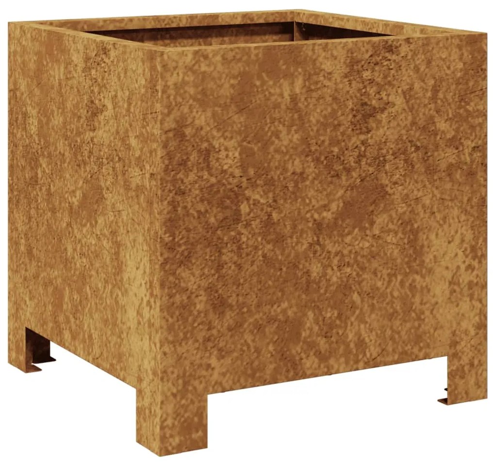 Garden Planters 2 pcs 30x30x30 cm aço resistente às intempéries