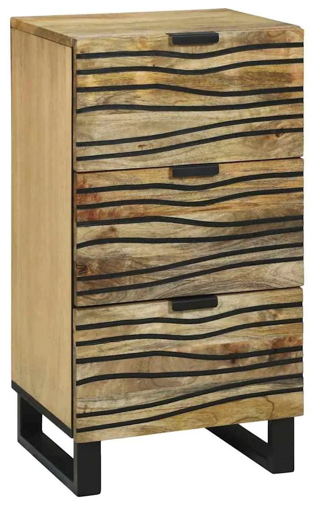 vidaXL Aparador Castanho 40 x 33 x 75 cm Madeira de mangueira maciça
