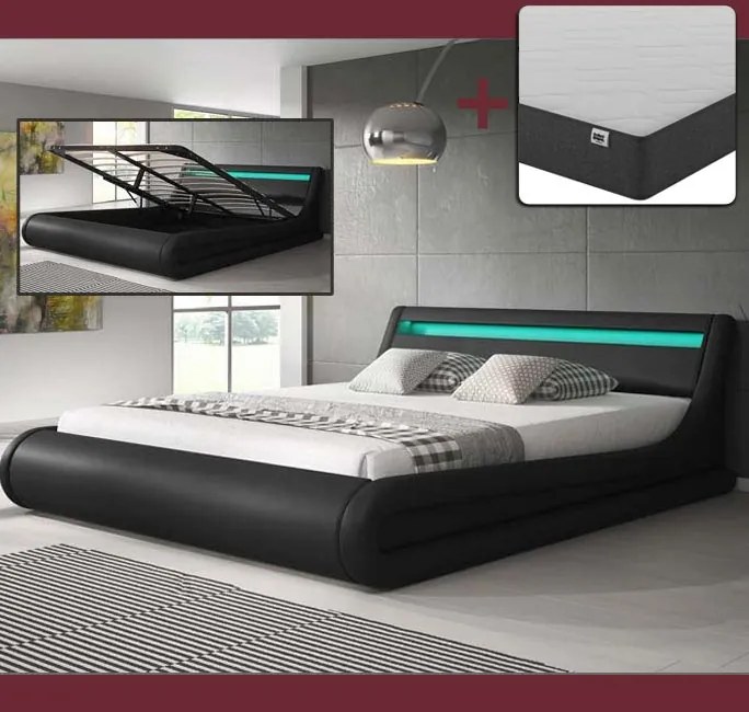 Cama Hidráulica com Arrumação "Patricia" - 160x200cm - Estrado e Colch
