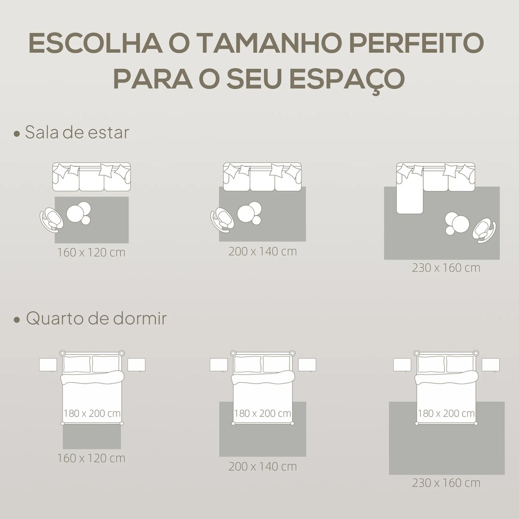 Tapete Sala de Estar 160x230 cm Tapete Pelo Curto Estilo Moderno Base Antiderrapante Tecida à Máquina Cinzento