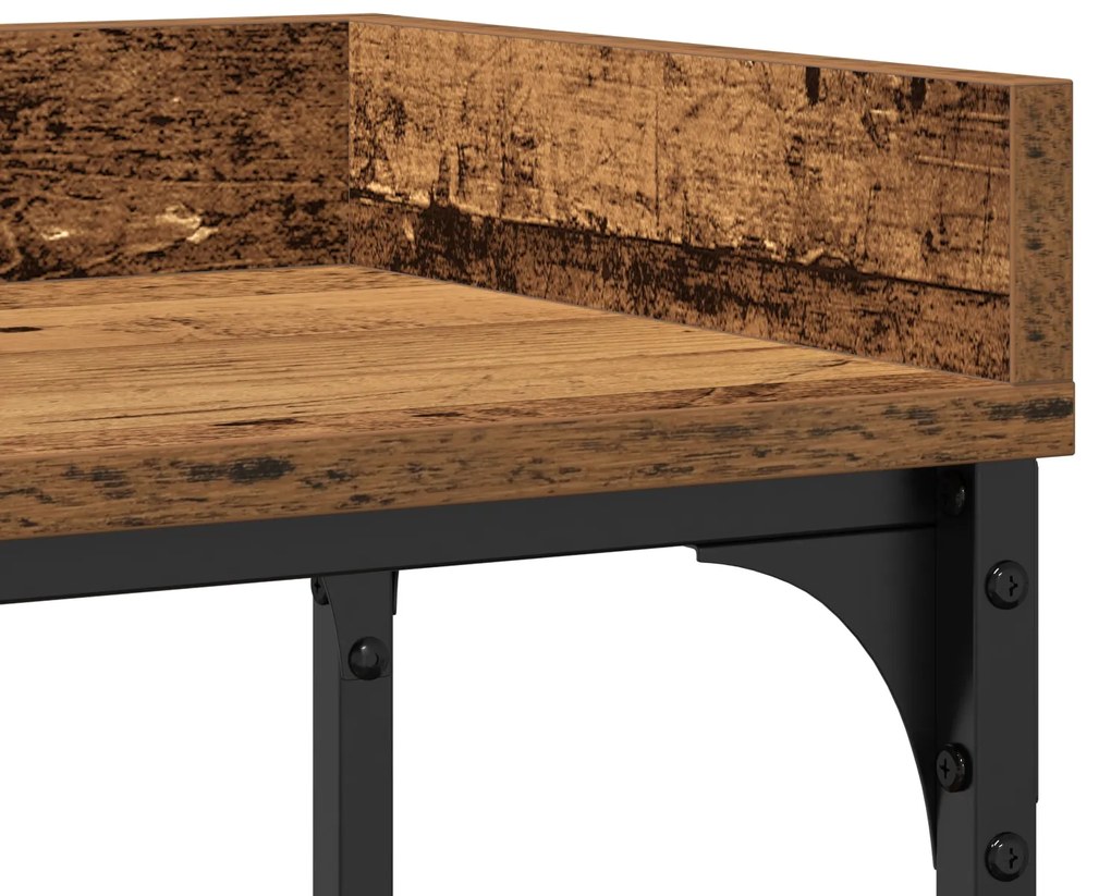 Mesa de Console vidaXL Madeira Velha 100x30x80 cm Madeira Ingenheirada