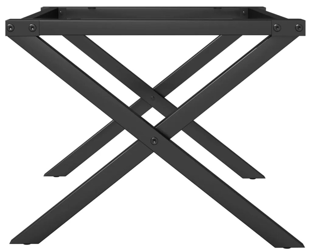 Pernas para mesa de centro estrutura em X aço