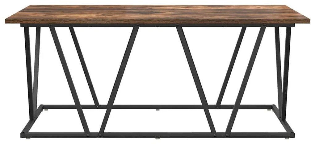Mesa de Café vidaXL Carvalho Fumado 100x50x40 cm Madeira de Engenharia