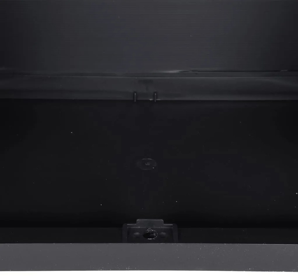 Móvel de arrumação para exterior 65x37x165 PP cinzento e preto