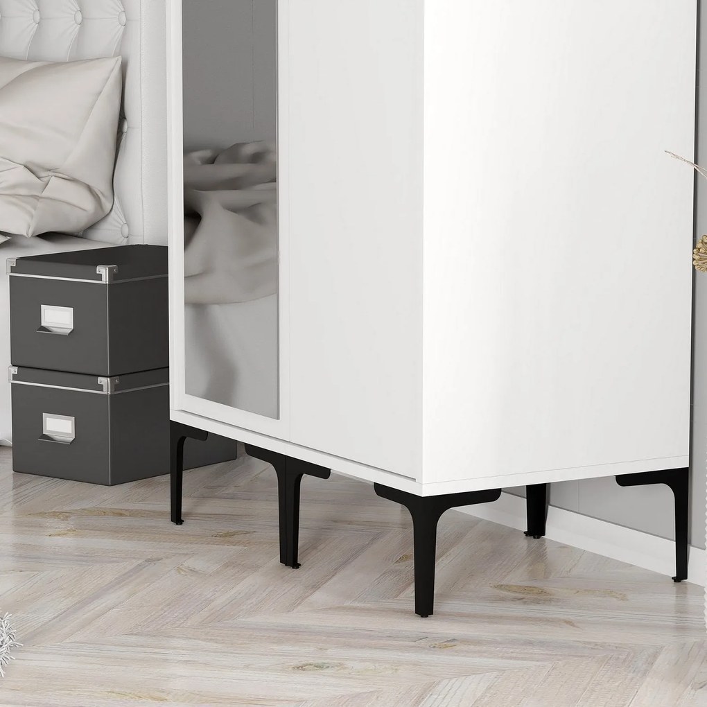 Guarda-Roupa Kumsal RS – Branco – 80 cm x 47,5 cm x 201,4 cm