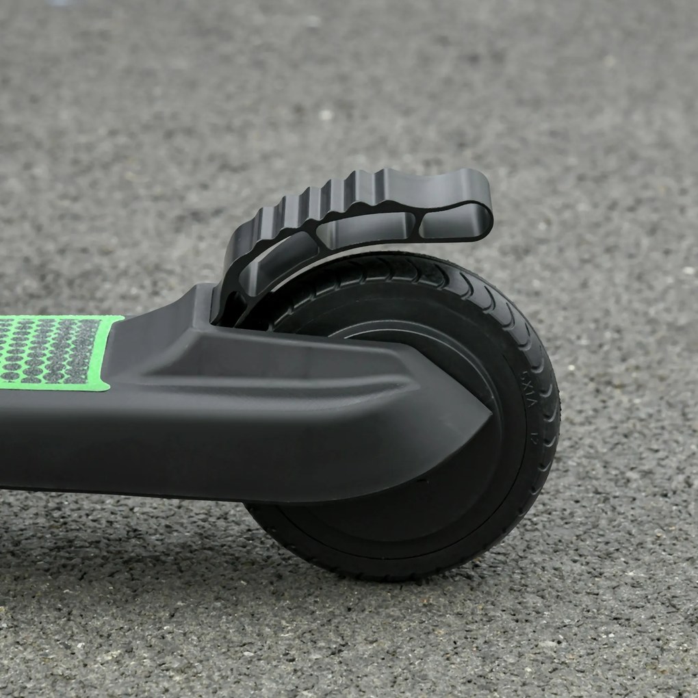 HOMCOM Trotinete Elétrica para Crianças acima de 6 Anos Trotinete Elétrica Dobrável com Altura Ajustável Bateria 24V Velocidade Máxima 8km/h Carga Máxima 50kg 71x36,5x75-80cm Verde