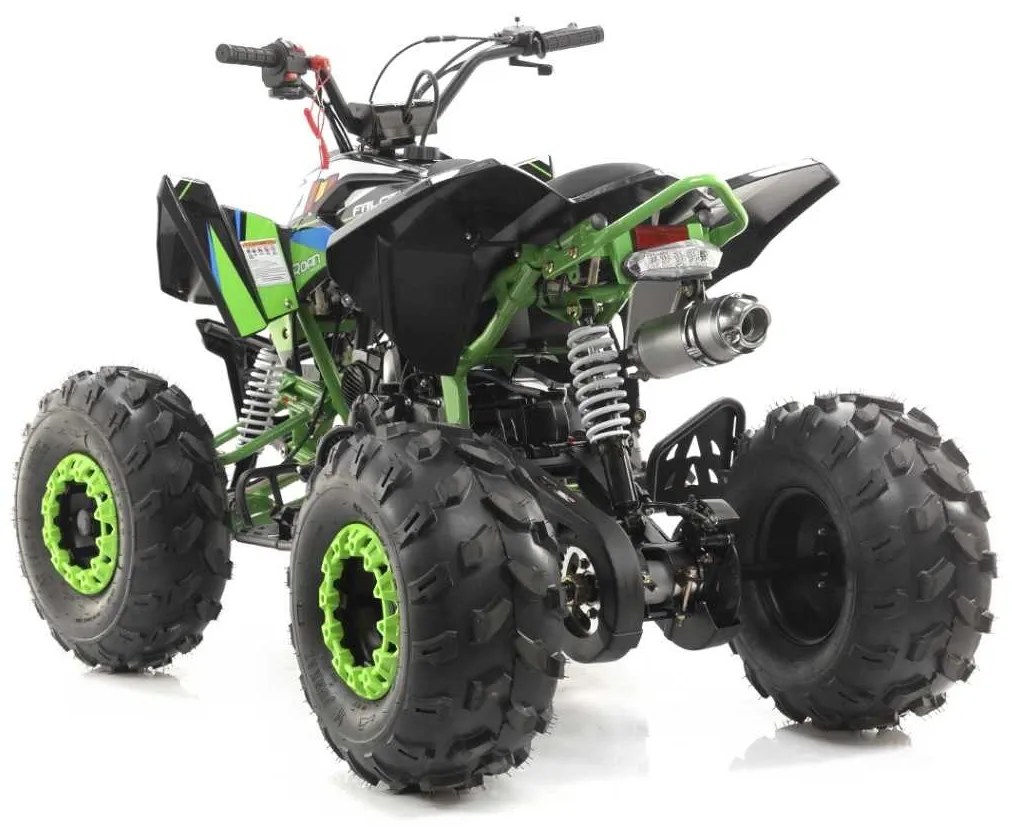 Moto infantil 4 RFZ Falcon Gasolina 140cc R8 semi-automático Verde