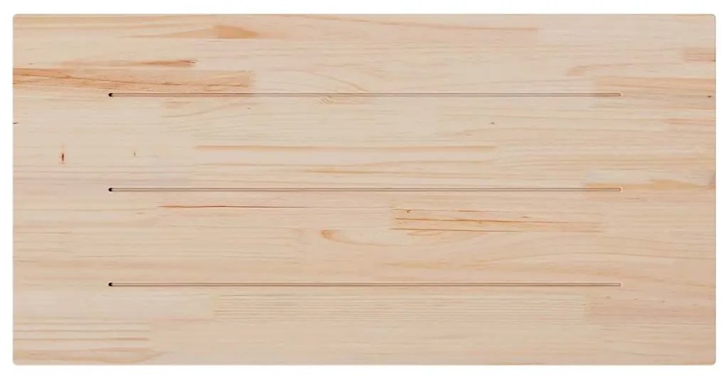 Tampo de mesa retangular 100x60x2,5 cm pinho maciço