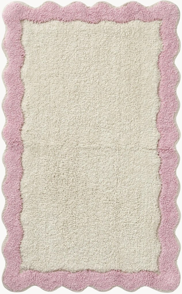 Tapete de banho de algodão Scallop