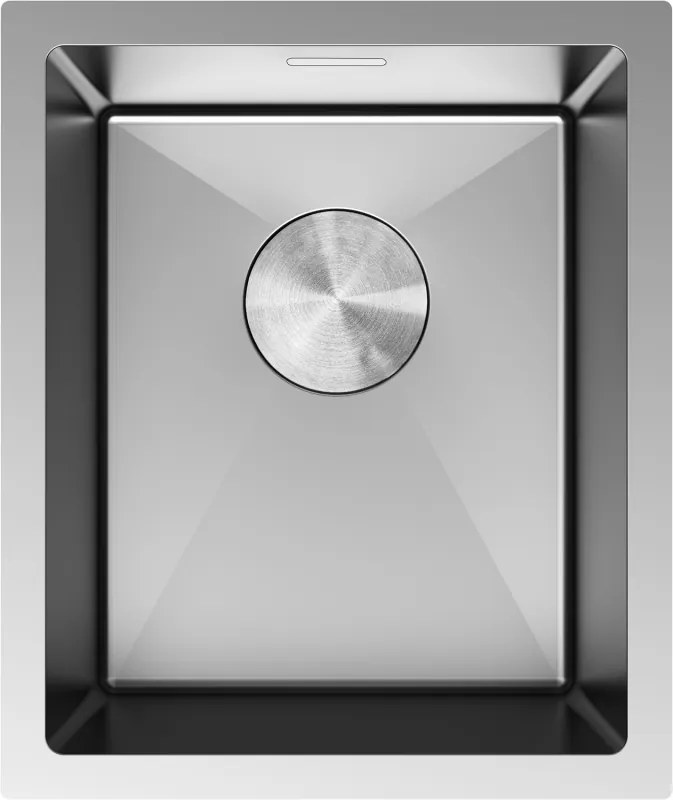 Mexen Trixo lava-loiça em aço inoxidável 1-bacia 370 x 440 mm, inox - 6412371000-01