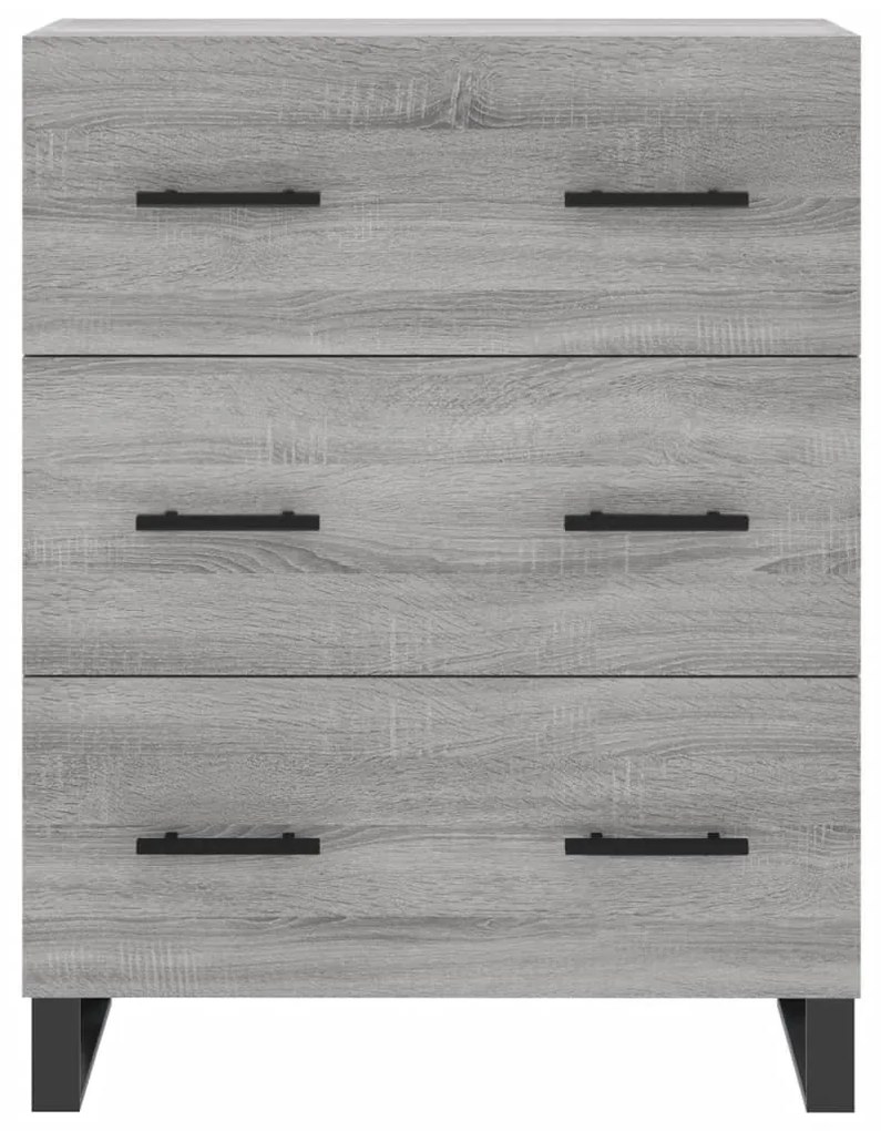 Armário alto 69,5x34x180 cm derivados de madeira sonoma cinza