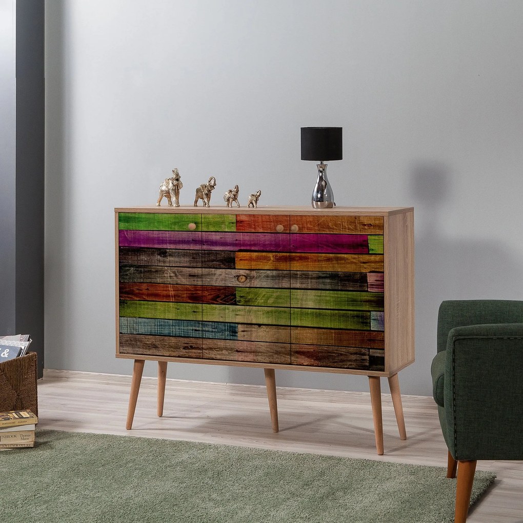 Console Mega – Carvalho Sonoma – 120x90x36 cm