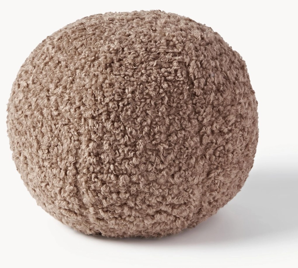 Almofada decorativa redonda em teddy Dotty