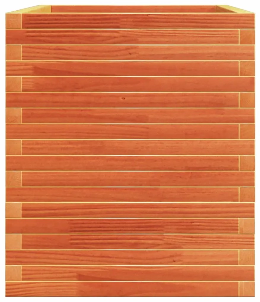 Vaso/floreira jardim 110x60x72 cm pinho maciço castanho mel