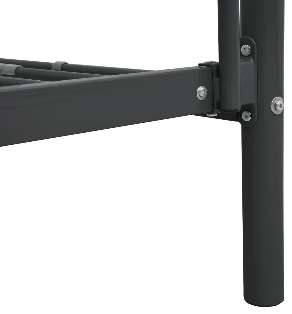 Estrutura de beliche 140x200/90x200 cm metal preto