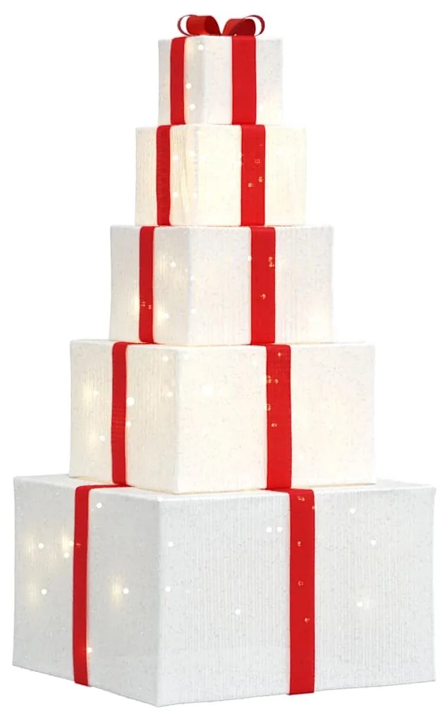 Decoração de Natal caixa de presente 250 LED branco quente